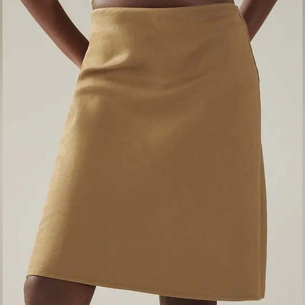 The Tilda Knee-Length Slip Skirt: Linen Edition